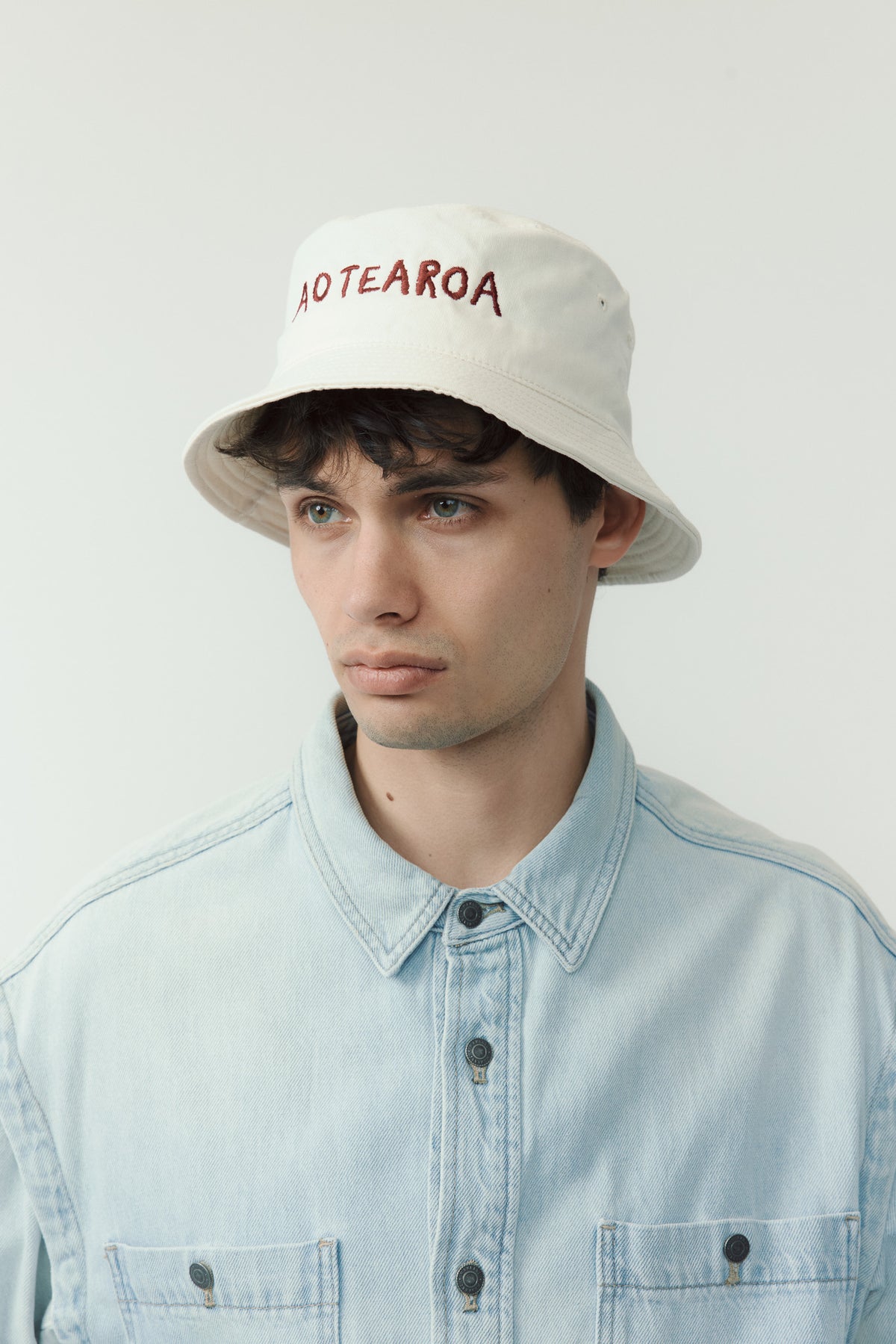Aotearoa Embroidered Bucket Hat