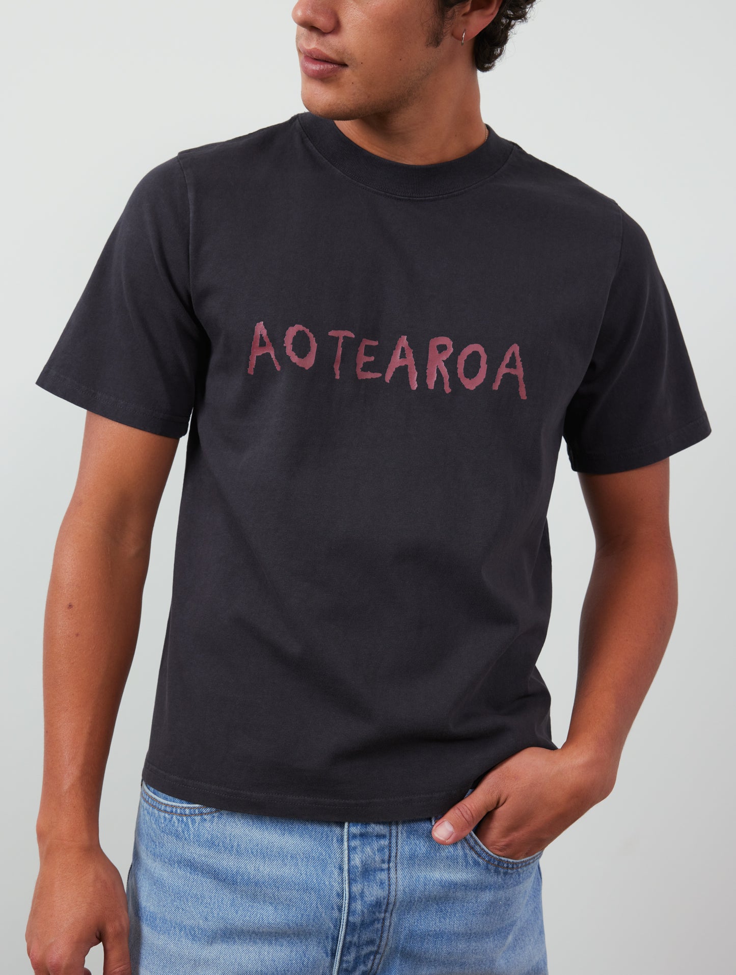 Aotearoa Print Cotton-Jersey T-Shirt