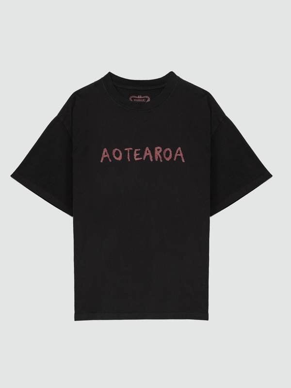Aotearoa Print Cotton-Jersey T-Shirt