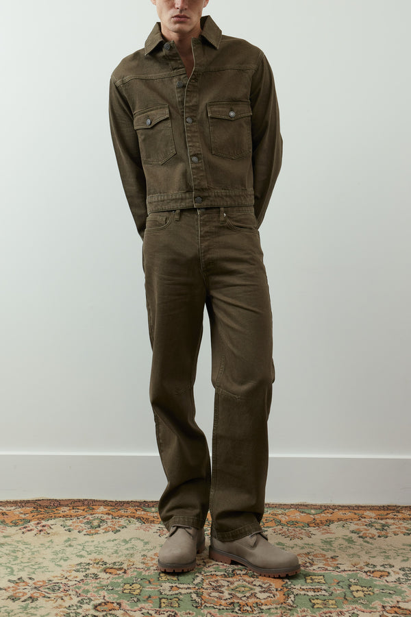 Pita Straight-Leg Garment-Dyed Jeans