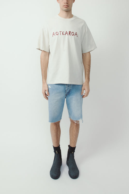 Aotearoa Print Cotton-Jersey T-Shirt
