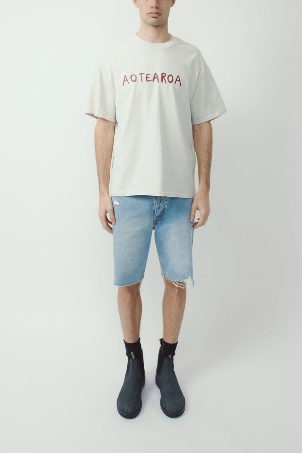 Aotearoa Print Cotton-Jersey T-Shirt