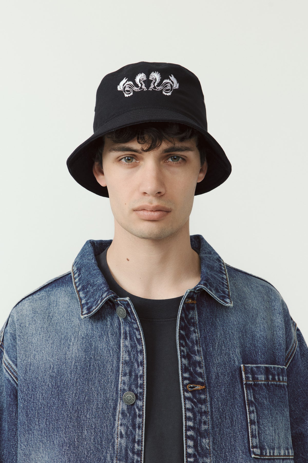Taniwha Embroidered Bucket Hat