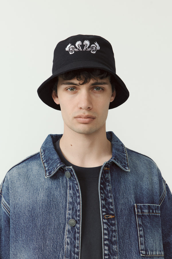 Taniwha Embroidered Bucket Hat
