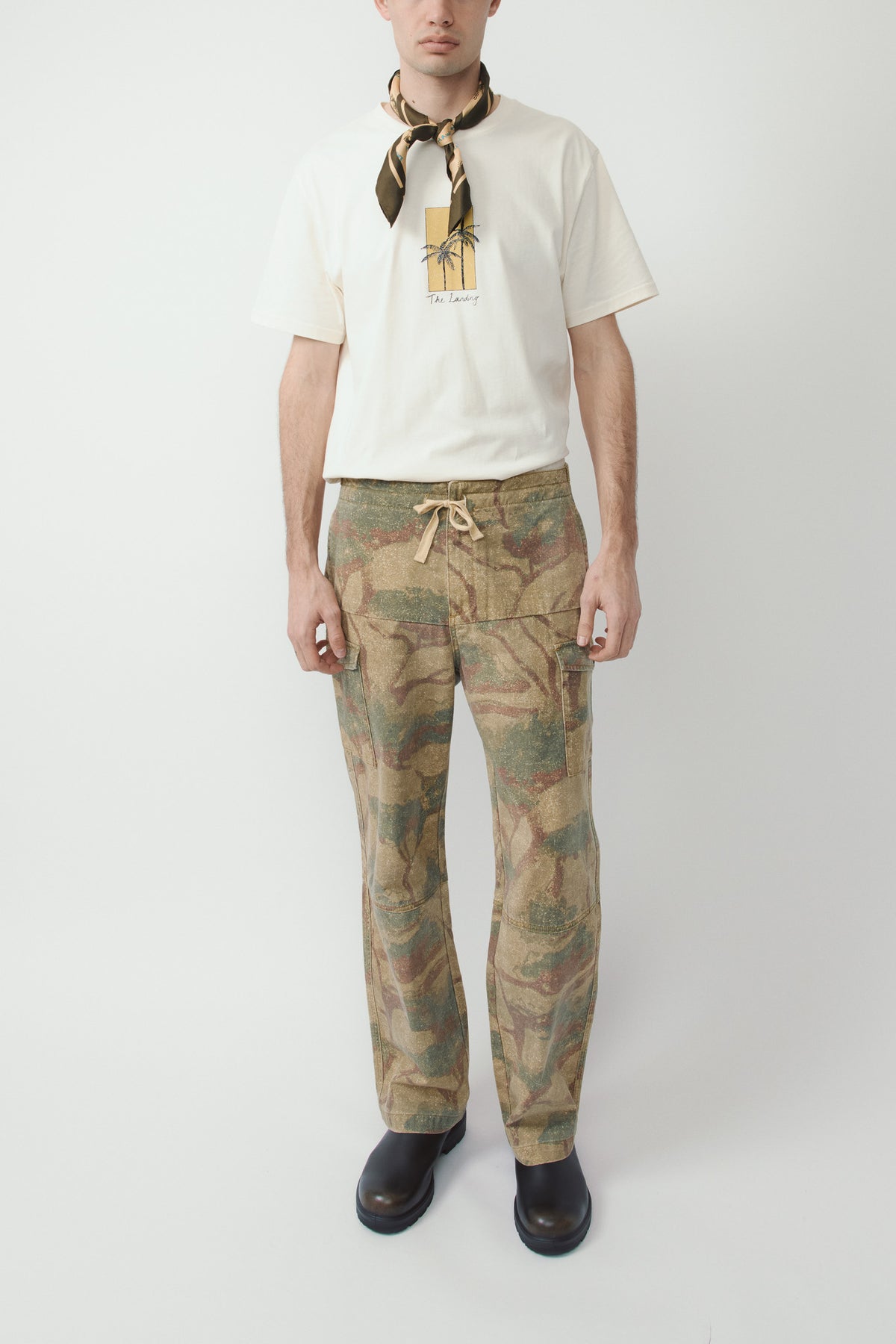 Niha Camouflage-Print Cargo Pants
