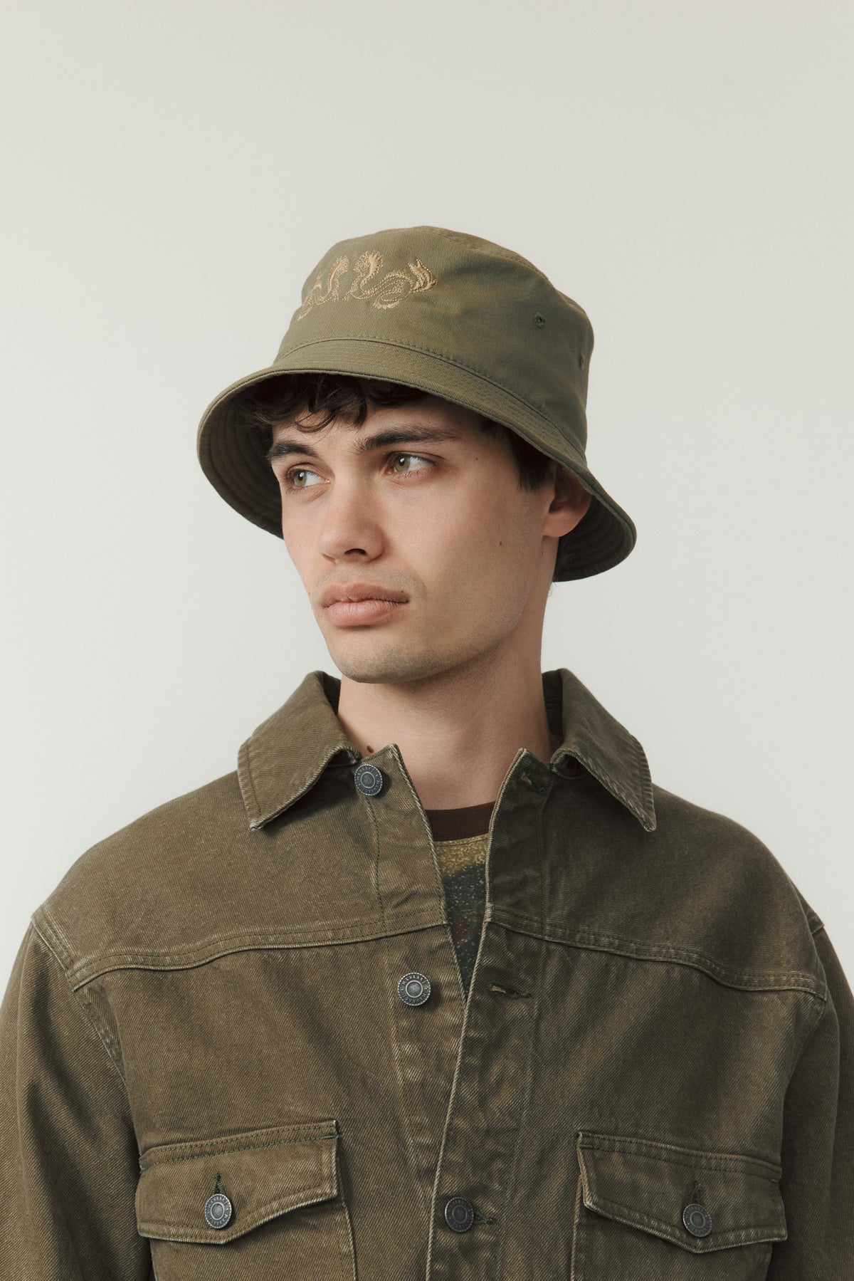 Taniwha Embroidered Bucket Hat