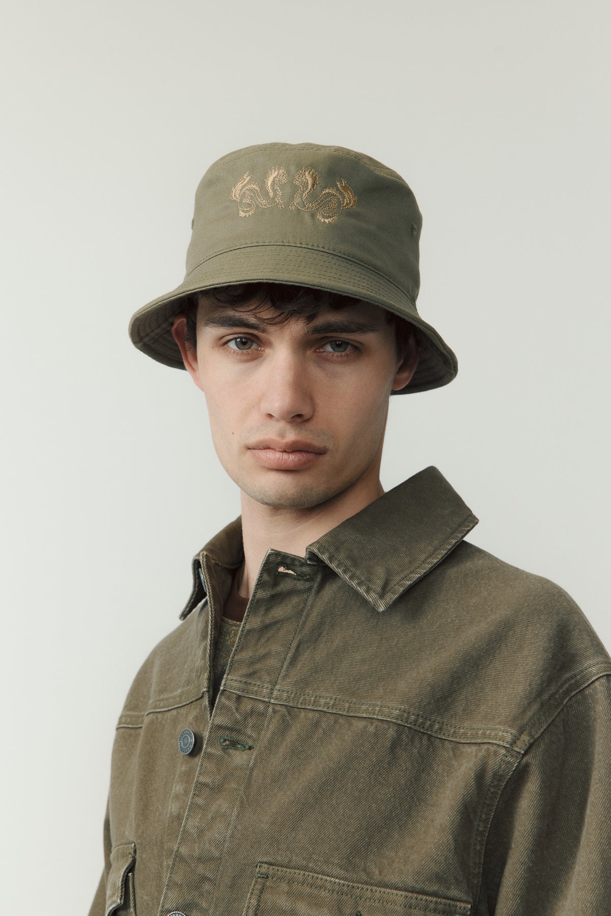 Taniwha Embroidered Bucket Hat