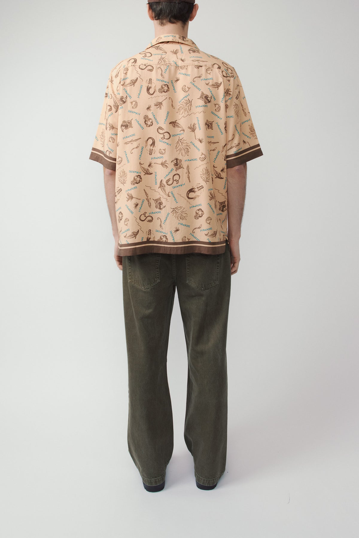 Hawaiki Camp-Collar Printed Lyocell-Twill Shirt