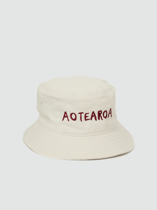 Aotearoa Embroidered Bucket Hat