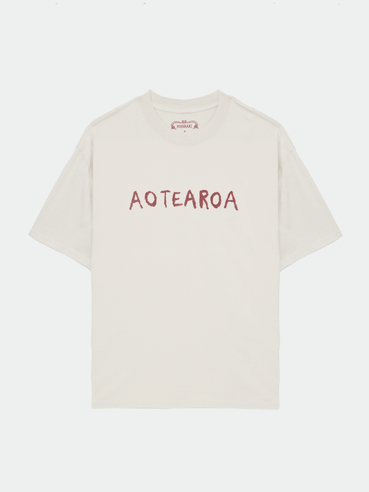 Aotearoa Print Cotton-Jersey T-Shirt