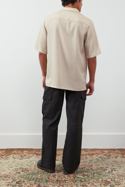 Stormy Waters Camp-Collar Printed Lyocell-Twill Shirt