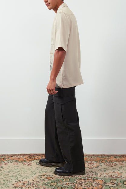 Stormy Waters Camp-Collar Printed Lyocell-Twill Shirt