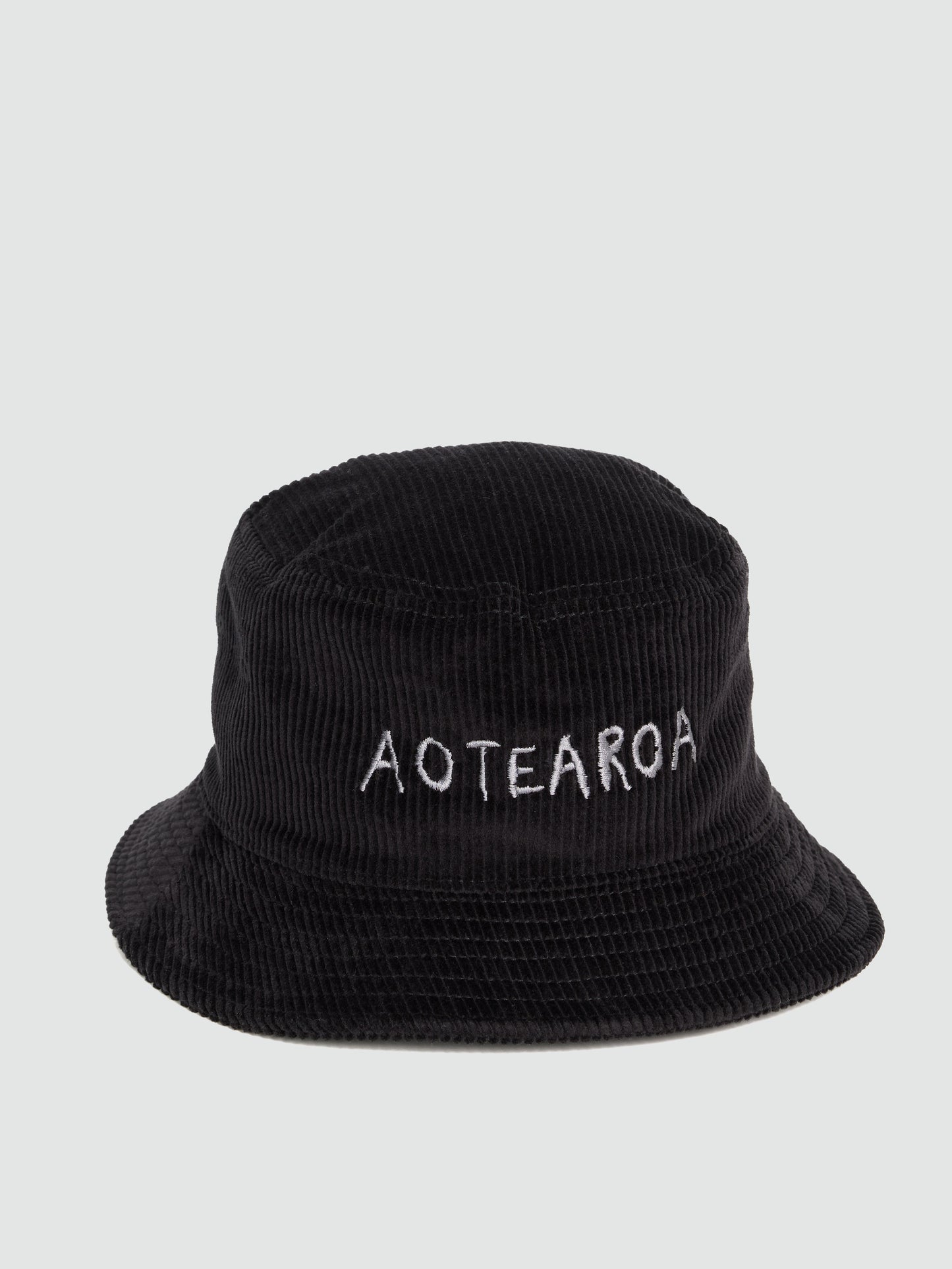 Aotearoa Embroidered Corduroy Bucket Hat
