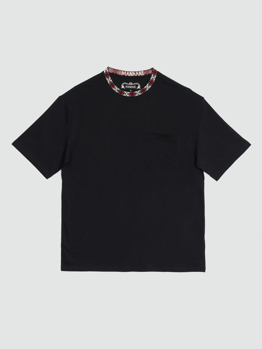 Tu Meke Oversized Neck Band Cotton-Jersey T-Shirt