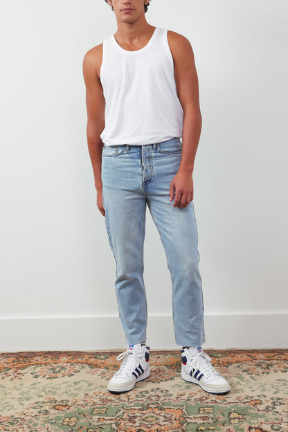 Tapahi Cropped Slim-Fit Straight-Leg Jeans