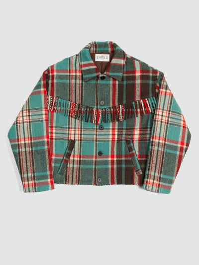 Rawiri Check Wool Blanket Jacket