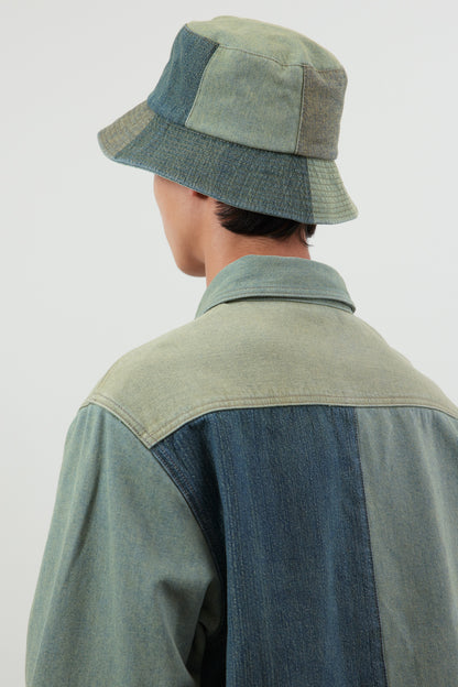 Patchwork Denim Bucket Hat