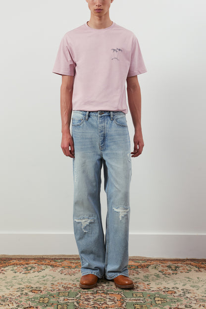 Rangi Straight-Leg Repaired Jeans