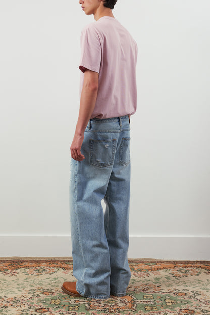 Rangi Straight-Leg Repaired Jeans