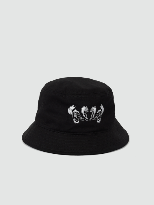 Taniwha Embroidered Bucket Hat