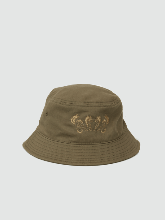 Taniwha Embroidered Bucket Hat