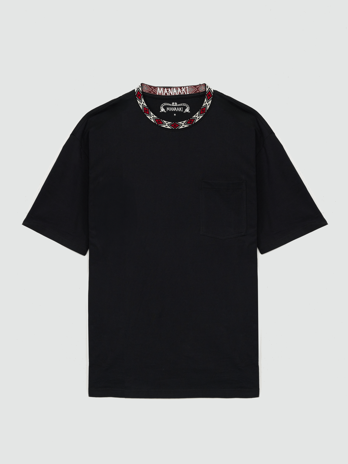 Tu Meke Oversized Neck Band Cotton-Jersey T-Shirt
