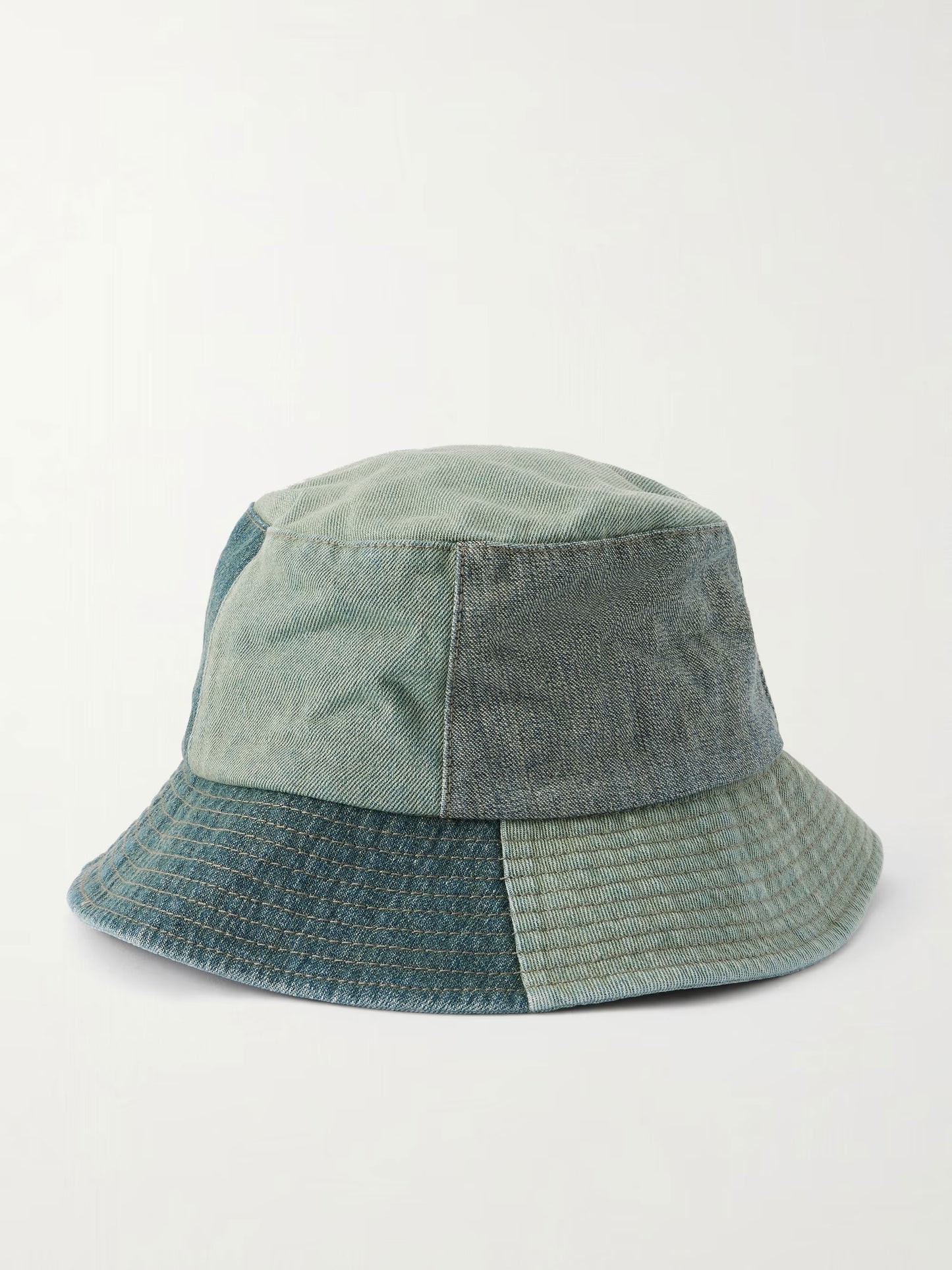 Patchwork Denim Bucket Hat