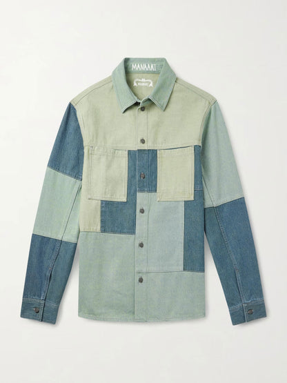 Patchwork Denim Shirt