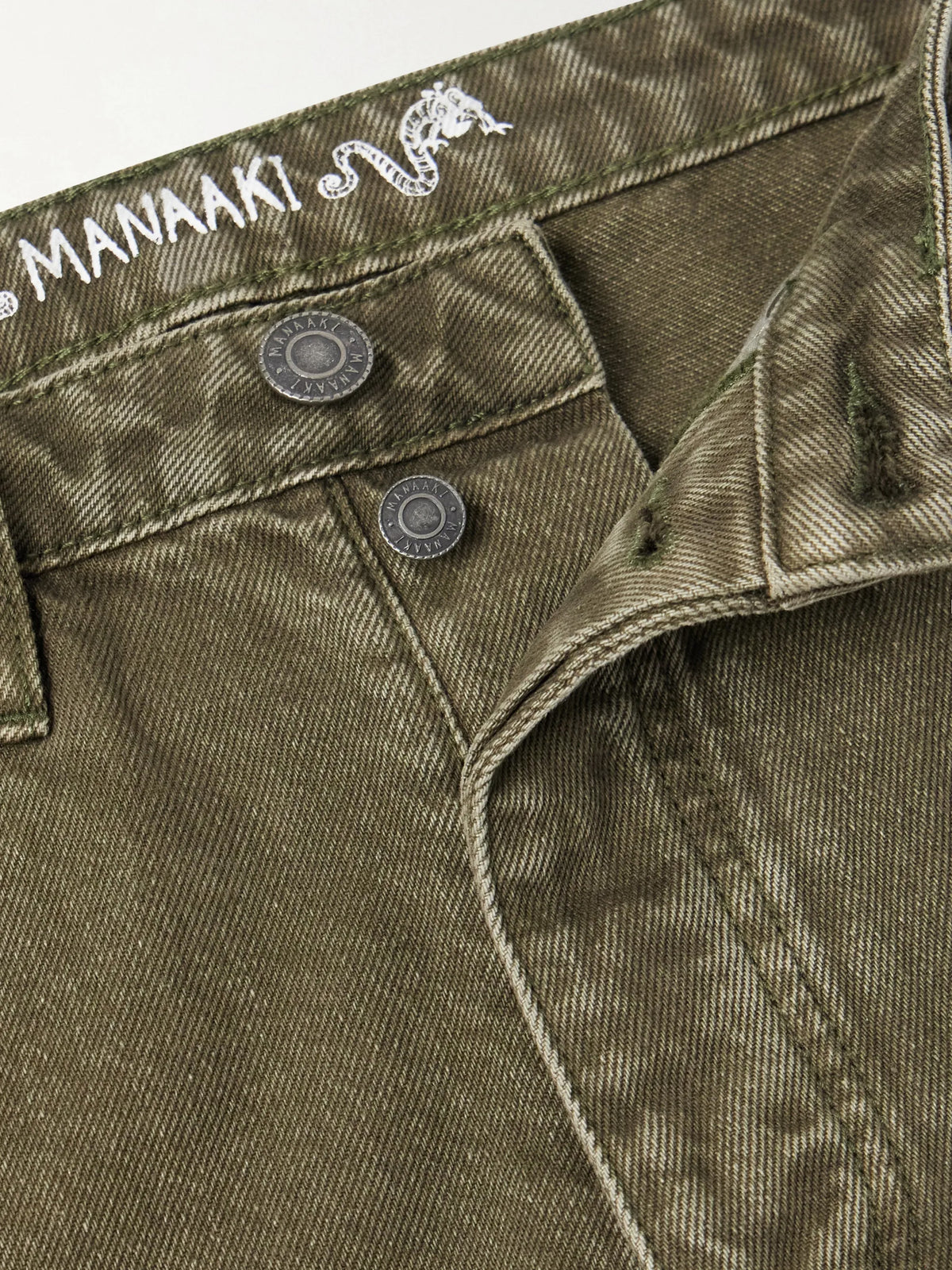 Pita Straight-Leg Garment-Dyed Jeans
