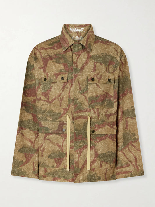 Niha Camouflage-Print Cotton Jacket
