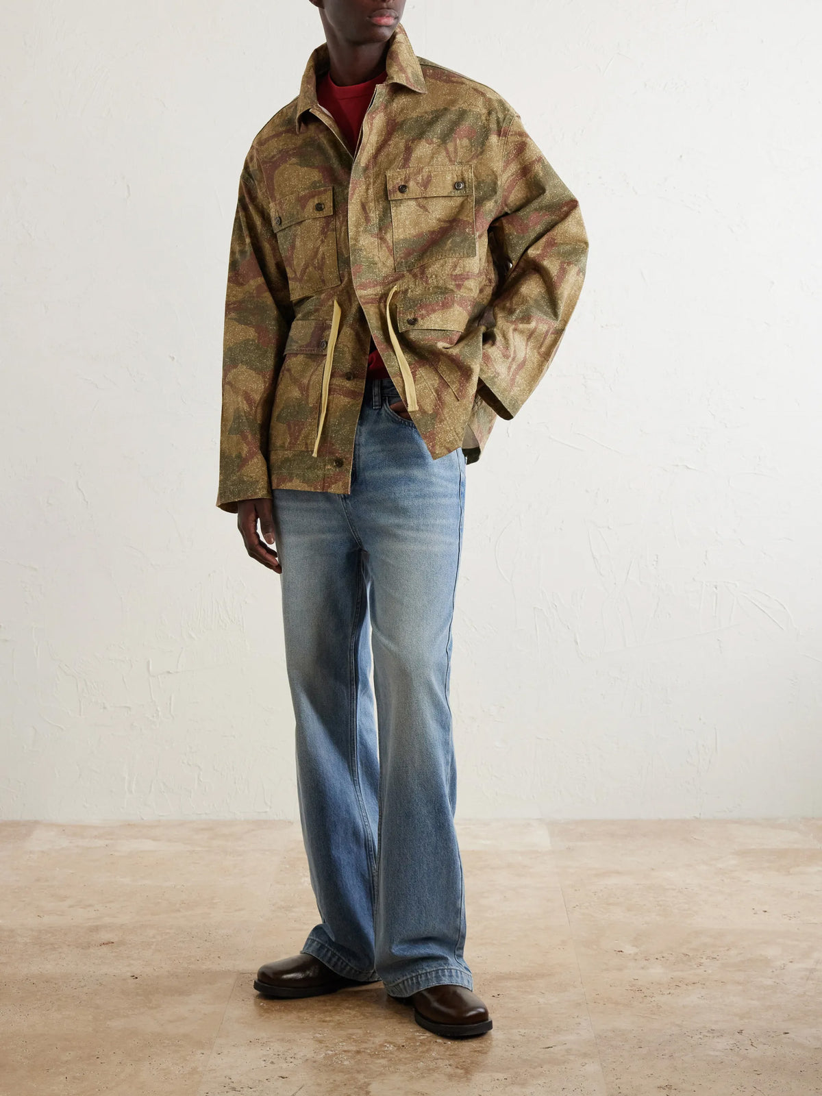Niha Camouflage-Print Cotton Jacket