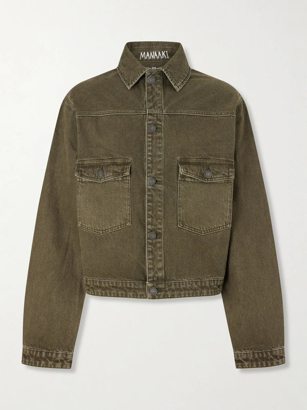 Pita Garment-Dyed Organic Denim Jacket
