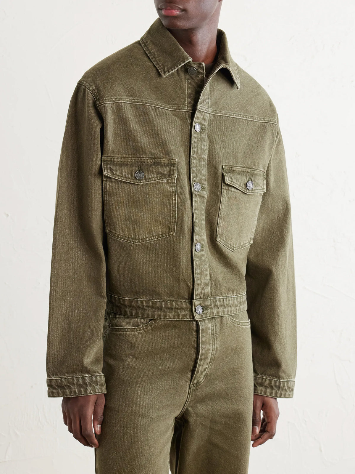 Pita Garment-Dyed Organic Denim Jacket