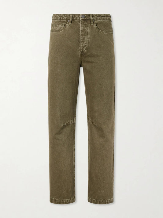 Pita Straight-Leg Garment-Dyed Jeans