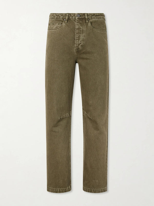 Pita Straight-Leg Garment-Dyed Jeans