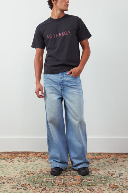 Aotearoa Print Cotton-Jersey T-Shirt