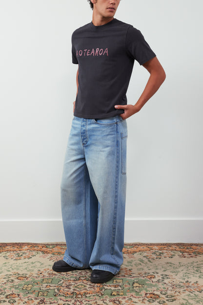 Aotearoa Print Cotton-Jersey T-Shirt